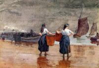 Homer, Winslow - Fishergirls on the Beach, Tynemouth